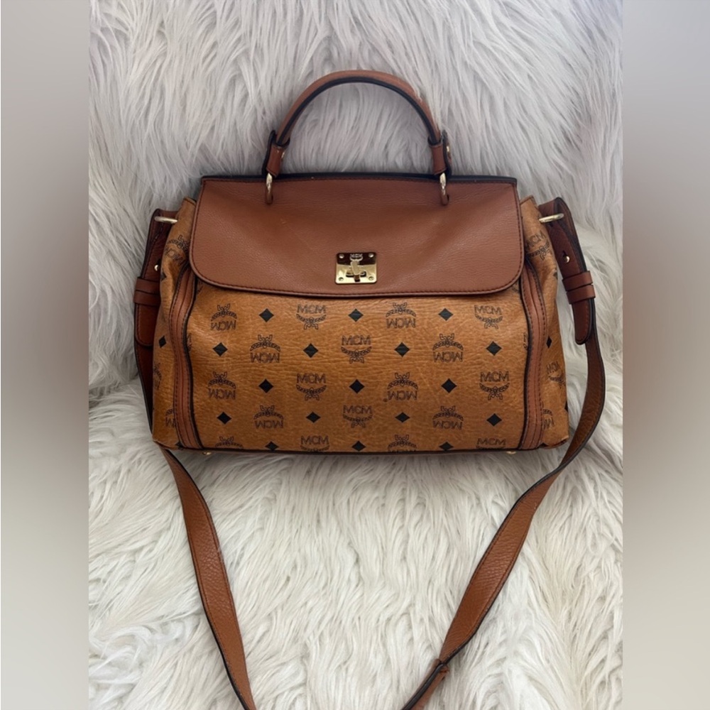 MCM Visetos 2 way crossbody